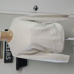 Banana Republic pale grey NWT sweater large